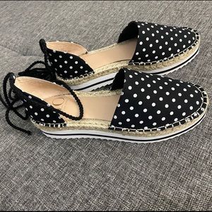 7.5 JLO Larenn Espadrilles Platform Slip-On Shoes